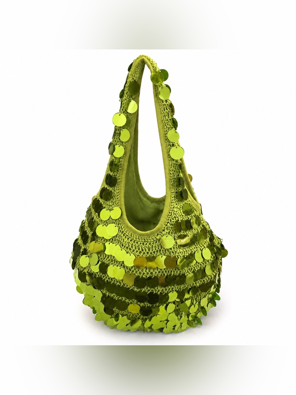 Vintage Y2K Disco Sequin Sack Bag
